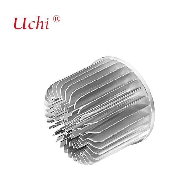100mm Silver Casing Radial Cold Forged Heat Sink Aluminum Design