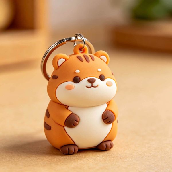 Durable PVC Keychain with Customizable Design for Wholesale Promotional Gifts
