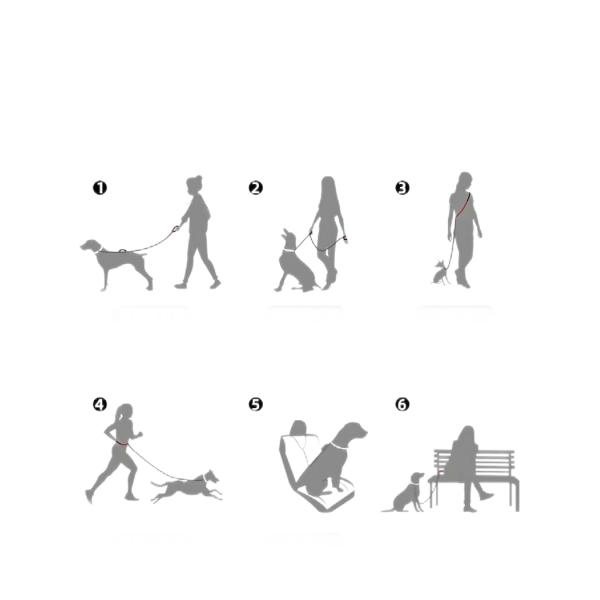 Corda de tração durável multifuncional para cães - ajustável, resistente e confortável