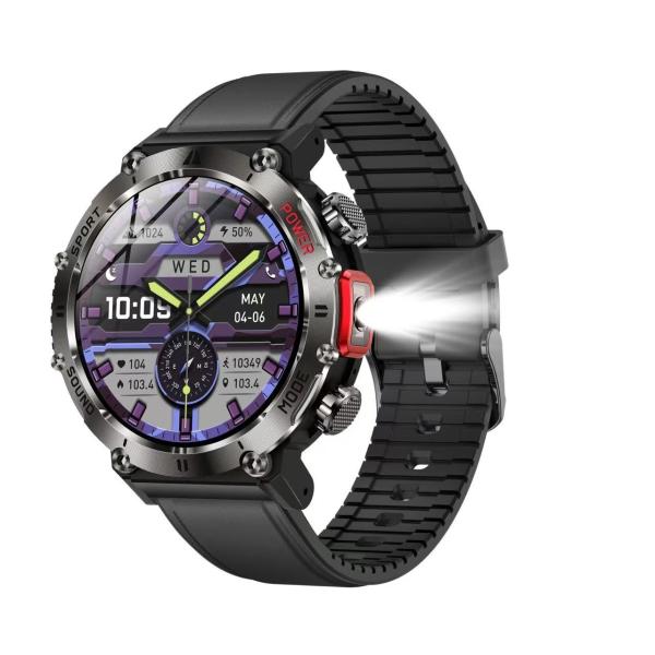 AMOLED Round Shape Touch Screen Smart Watch With NFC Local Music TWS 400mAh Battery