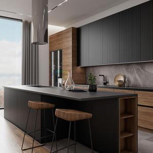 Wood Modular Kitchen Almirah Mudroom Cabinets Solutions