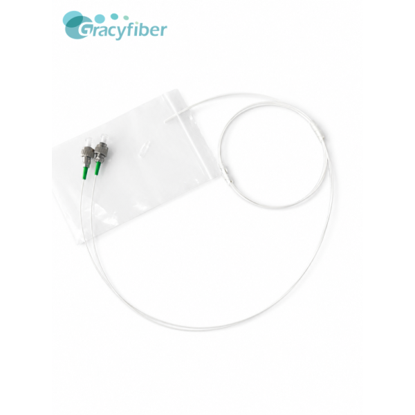 High-Precision 2-Channel Single/Multimode Fiber Array | 127/250μm Spacing, 0 Degree Flat Angle | Compact FA for Optical Transceivers