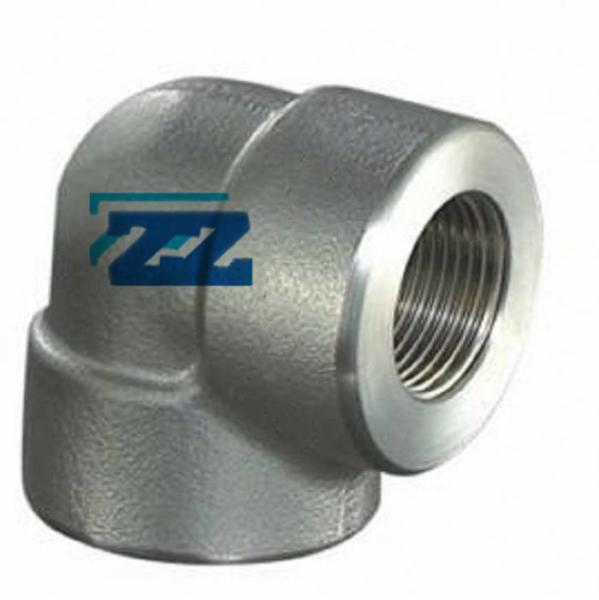 Galvanized 90 Degree Steel Pipe Elbow , NPT 3  3000 # Forged Threaded Fittings