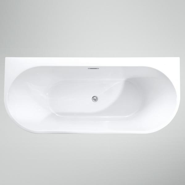 Wall Side Pure Acrylic Freestanding Bathtub Narrow Rim Border Initial Payment Within 1
