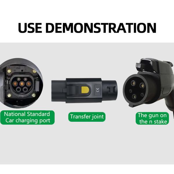 GBT Male Adapter for Electric Vehicle Charger Type 1 Sae J1772 Compact and Lightweight Convertor
