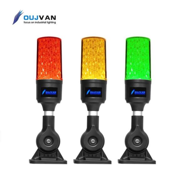Lámpara de torre de señal de máquina CNC, indicador de 3 colores, luz de torre de alarma de advertencia