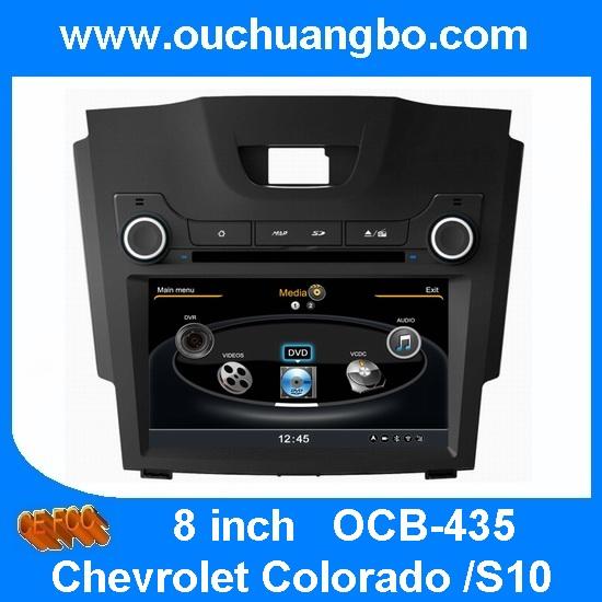 Ouchangbo car DVD gps navi head unit Chevrolet Colorado S10 support DVR MPEG4 BT phonebook