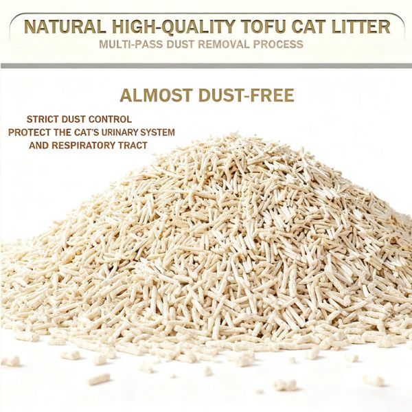 Pet Products Fast Clumping Affordable Arena Para Gatos Dust-Free Eco-Friendly Natural Tofu Cat Litter