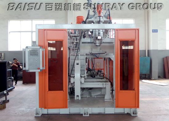 Single Station EBM HDPE Blow Moulding Machine For 18 Liter Cooking Oil Jerry Can SRB75S-1