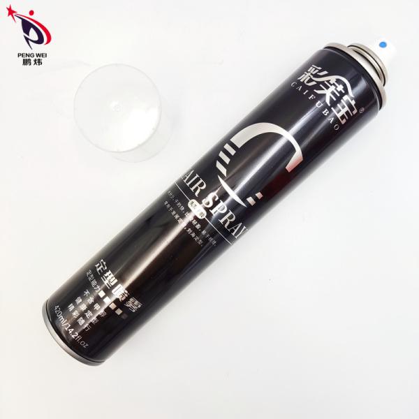 Tinplate Flexible Strong Hold Hairspray Washable 420ml For Adults