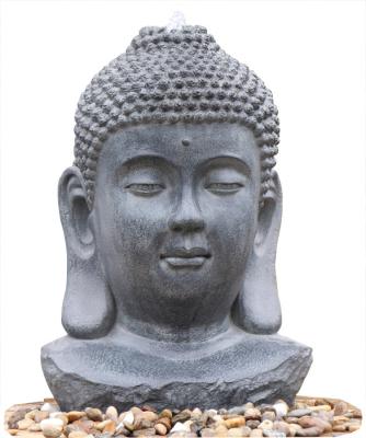 Decorative Buddha Statue Water Fountain / Fiberglass Resin Buddha Garden Water Feature