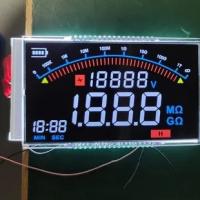 Affichage LCD couleur écran noir Type VA Affichage LCD à vue complète Segment