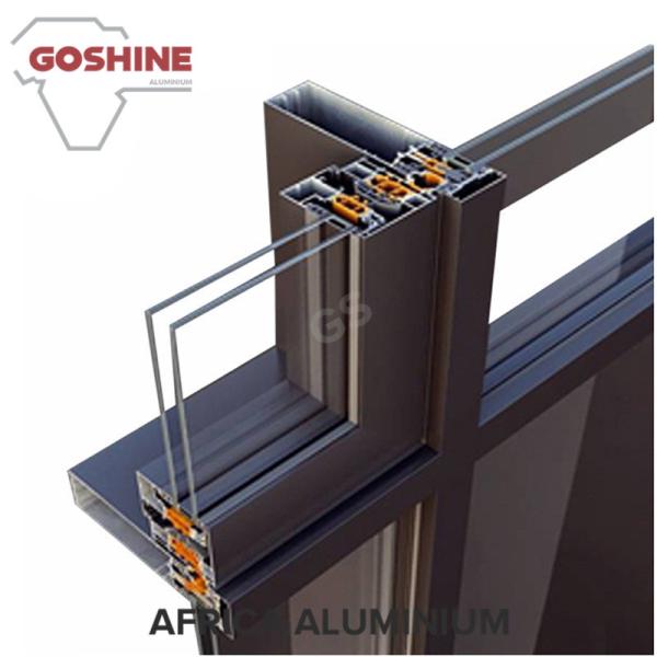 6063 T5 Powder coating curtain wall aluminum profiles for Kuwait