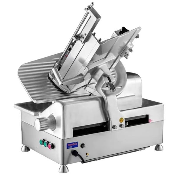 Commercial desktop fully automatic frozen meat slicer/fat cow slicer