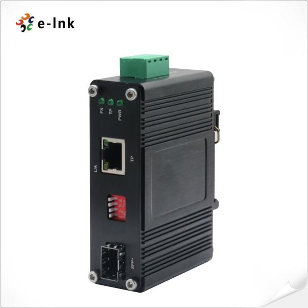Micro industriel 10G convertisseur multimédia Ethernet à vitesse de fil sans blocage pour le cuivre