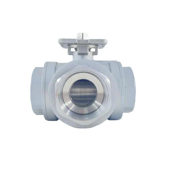 304/316 Alta plataforma de aço inoxidável válvula de esfera tipo T Pressão nominal direta Pn1.6MPa