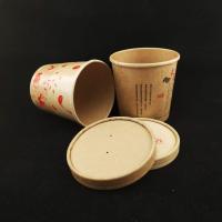 250 ml 8 oz bols de soupe en papier recyclables à emporter