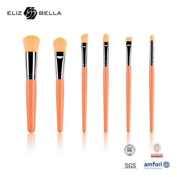 Brosse de lecture cosmétique de maquillage d'olive de cuivre en aluminium pour le visage