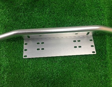 Metal Stell & Stainless steel Licence Frame Silver / Black