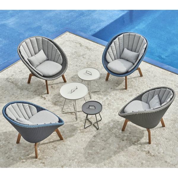 Outdoor Furniture Rattan Patio Garden Chairs Peacock Lounge Chair Optional Folded