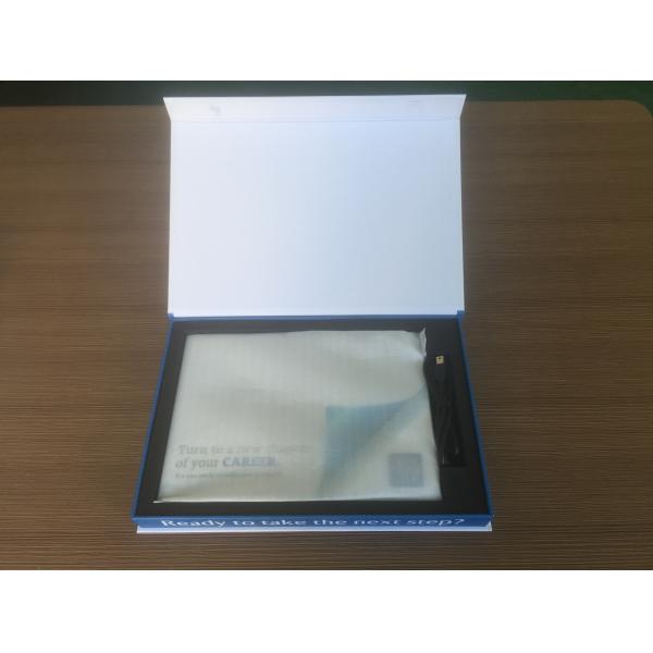 Boîte cadeau vidéo LCD colorée à fort impact pour les présentations d'assurance