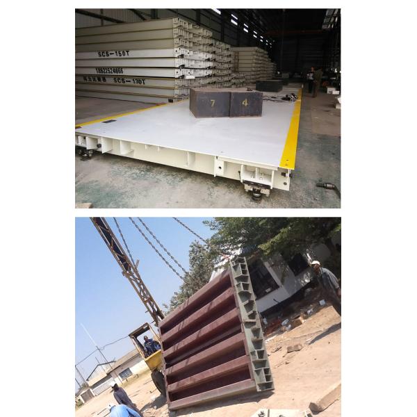 60 Tons Commercial Truck Scales ZEMIC Load Cells Computerised Digital Pitless Weighbridge