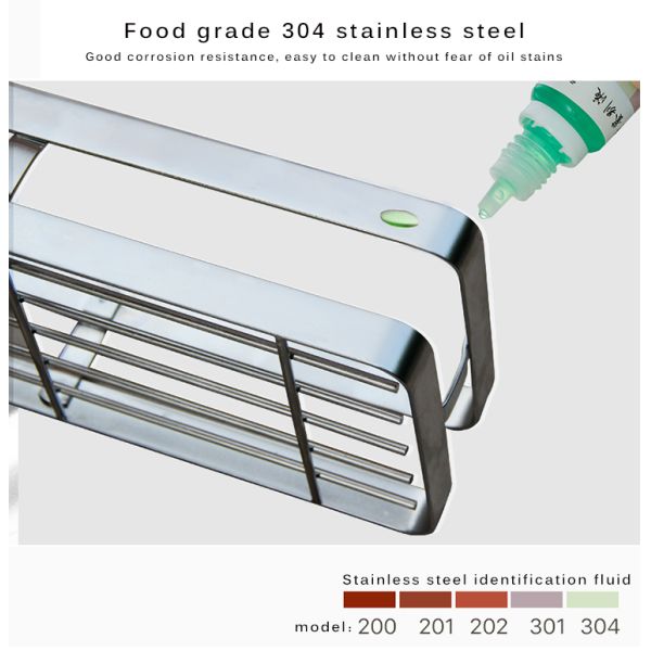 Kitchen Wall-mounted 304 Stainless Steel Rotating Seasoning Rack(Double  Layer )