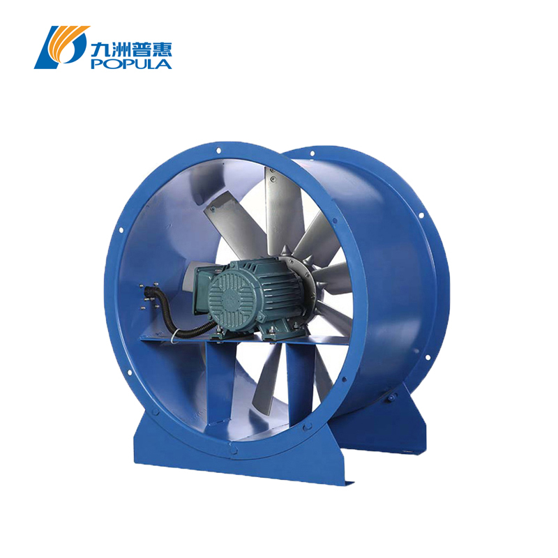 Adjustable Blade Angle Industrial Axial Fan Direct Drive High Pressure High Flow