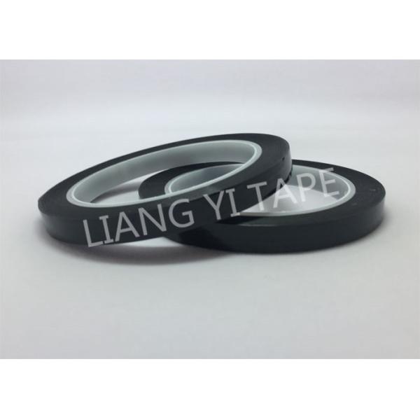 Single Side Coated Black Electrical Tape , 2 Mils Polyester PET Film Flame Retardant Tape