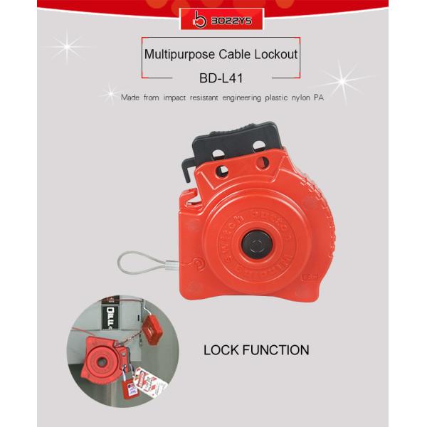 BOSHI China Supplier Nylon PA Safety Adjustable Cable Lockout