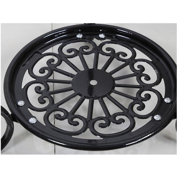 Floor Style Anti Slip H60cm 2 Tier Metal Plant Stand