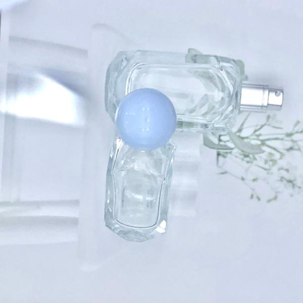 30ml 50ml Perfume Spray Bottle Glass Baby Blue Empty Refillable 500pcs