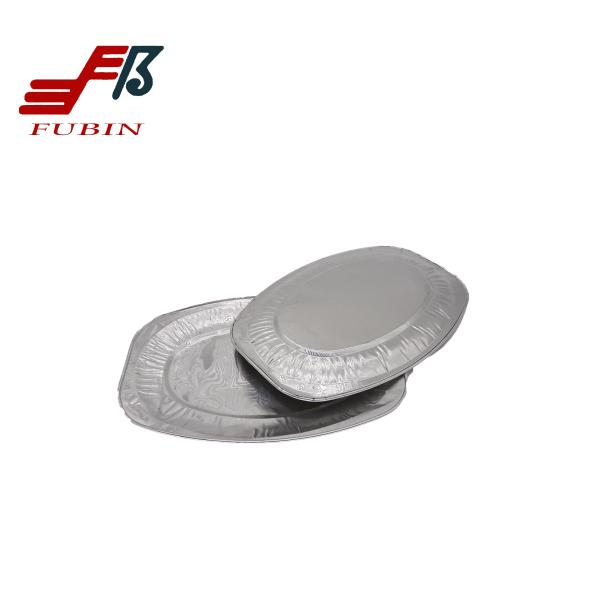 Family Embossed Silver Foil Pie Dishes Food Grade material