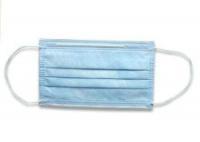 Blue Disposable Dust Masks , 17.5 * 9.5cm Disposable Mouth Mask Dust Prevention