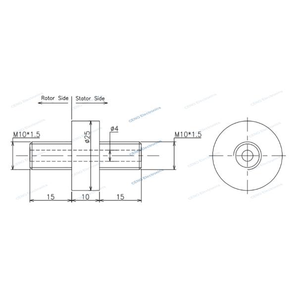 Pneumatic Hydraulic Rotary Union With 4 Bar And 1 Channel Water Slip Ring