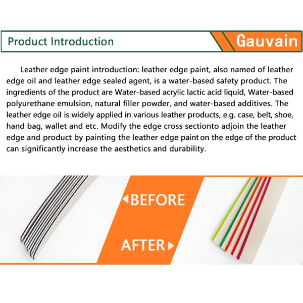 High Quality Creative DIY Water Based Leather Edge Coating Paint Liquid Color Paint Professional Manufacturer