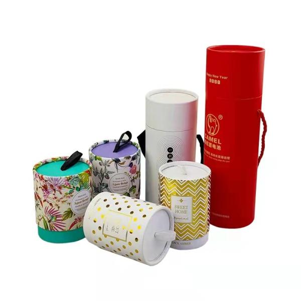 OEM CMYK Plastic Food Cans Lipbalm Paper Tube Packaging