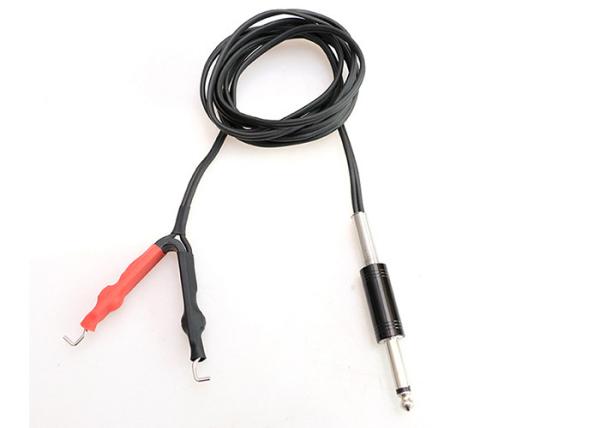 1.8M Wire & Rubber Flat Spring Tattoo Machine Clip Cord For Power