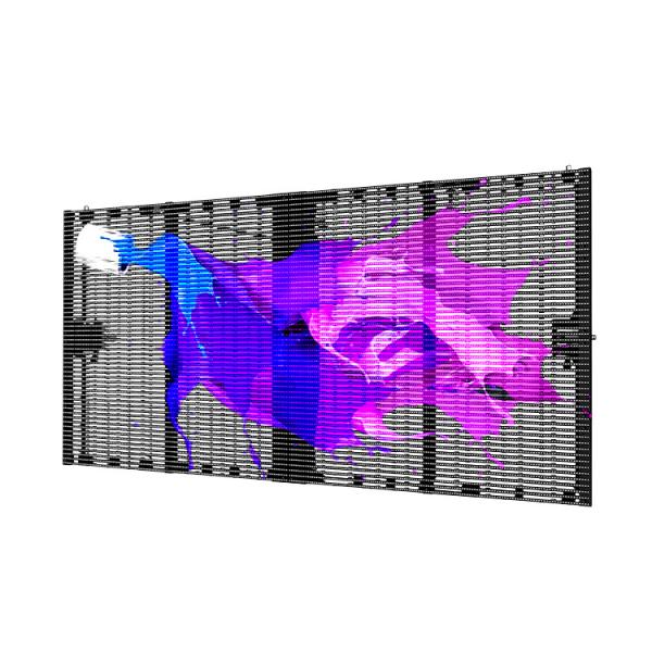 High Brightness 3000cd 4000cd Transparent Glass LED Screen For Building
