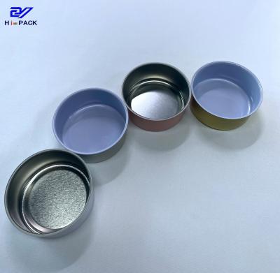 50g Weed Packaging Tin Can D65x34mm Seamless Tin Containers Inner Coating