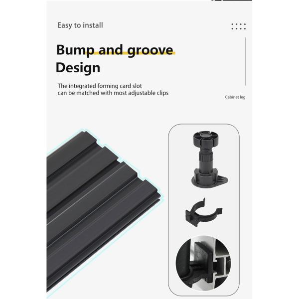 Baseboard Accessories PVC Skirting Board Holding-Down Line in Modern Design 24cm Width