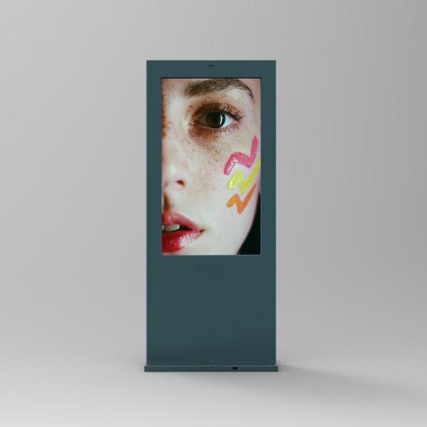 Sinalização digital em pé no chão comercial 1920x1080 Certificado RoHS