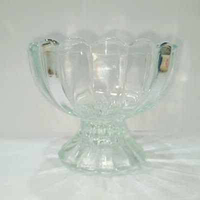 Light Luxury Style Dessert Glass Bowl Ice Cream Glass Cup Transparent