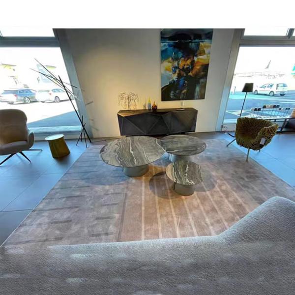 Mystic Trio Marble Ceramic Coffee Table  380mm Height Sophisticated