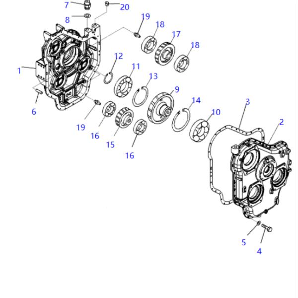 Durable Hydraulic PTO Assembly Pump Device For Hitachi EX1200-5 Excavator Aftermarket Original