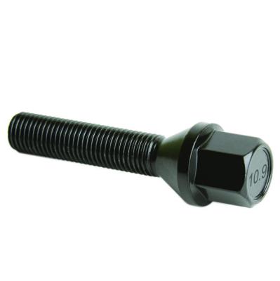 RCTuning Grade 10.9 Extended Black Wheel Bolts Studs M12x1.5 For BMW E Chassis