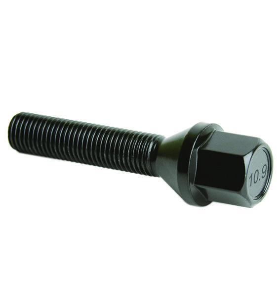 Black Grade 10.9 M14x1.25 Extended Lug Bolts Shank 46mm For BMW F Chassis G Chassis & Mini