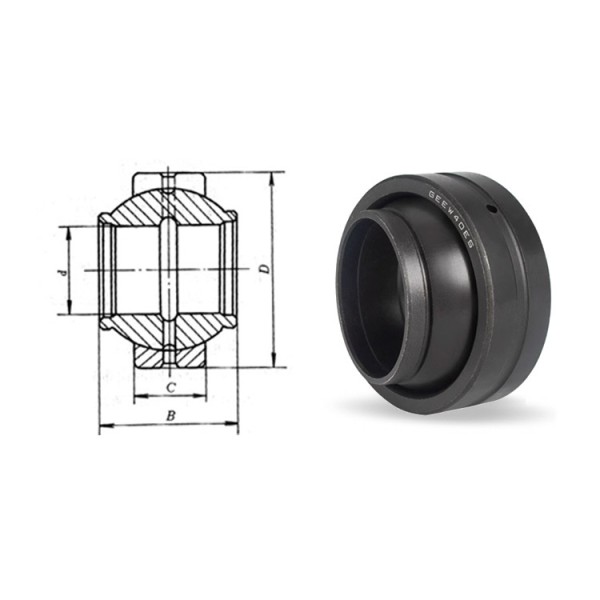 Wuxi Bearings Radial Spherical Plain Bearing GEEW50ES 50*75*50mm Large Bore Engineering Bearing
