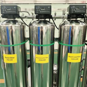 1 тонна однополярного оборудования обратной осмозы для очистки чистой минеральной воды