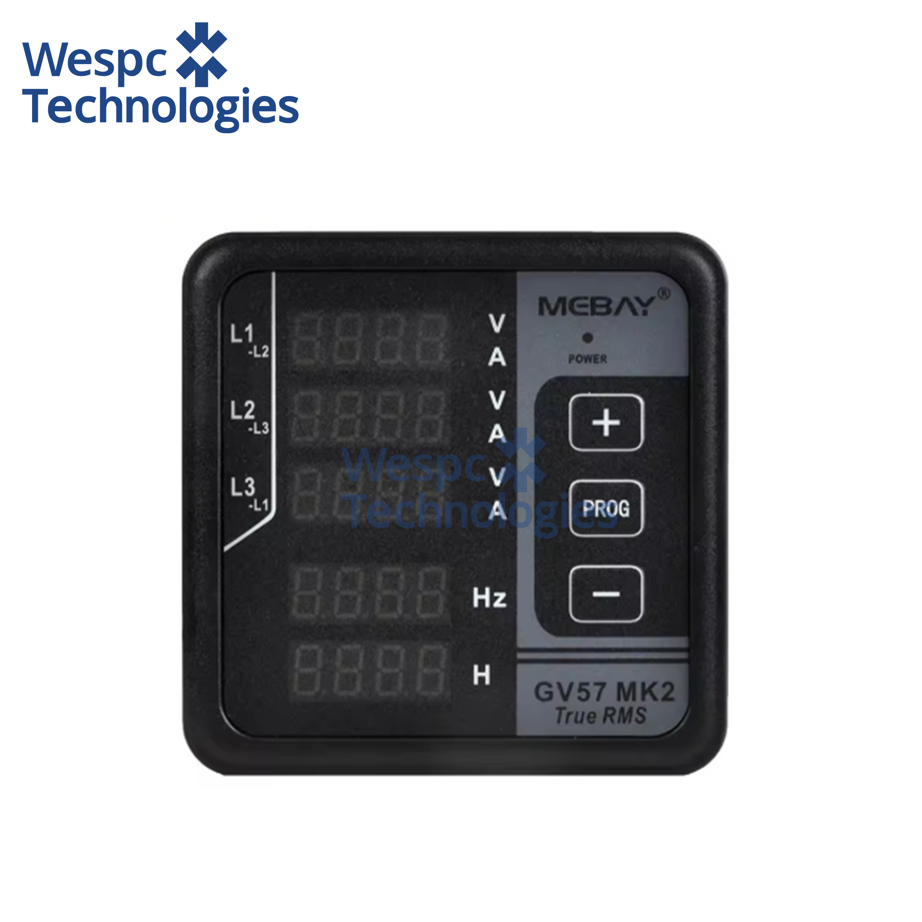 WESPC Original GV57 MK2 Digital Meter 3 Phase Voltage Current Frequency